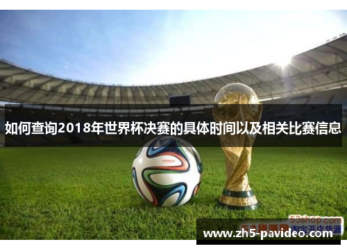 如何查询2018年世界杯决赛的具体时间以及相关比赛信息